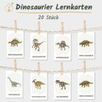 Dinosaurier Lernkarten Kinder