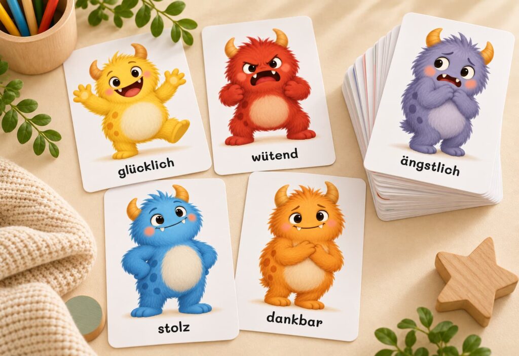 Gefühlskarten Collage Kinder - Produkt von Knirpselwerk