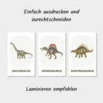 Dinosaurier Bildkarten für Kinder