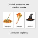 Lernkarten Kinder zum Thema Herbst