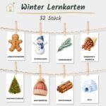 Winter Lernkarten für Kinder
